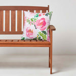 Luxury Outdoor Cushions 2 Set, Waterproof, Soft-touch, Peony, For Garden And Indoors
