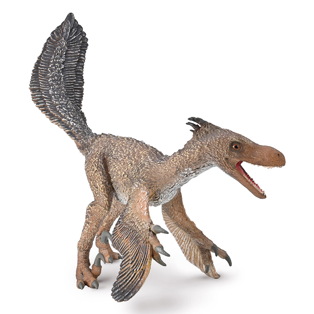Velociraptor Dinosaur Toy With Movable Jaw - 1:6 Scale
