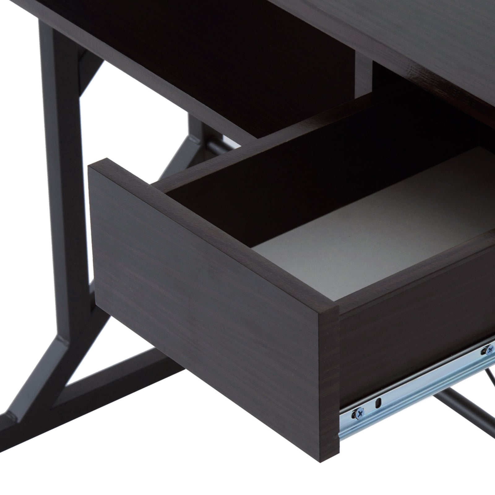 Executive Wooden Desk, Tray Table, Workstation | Brown