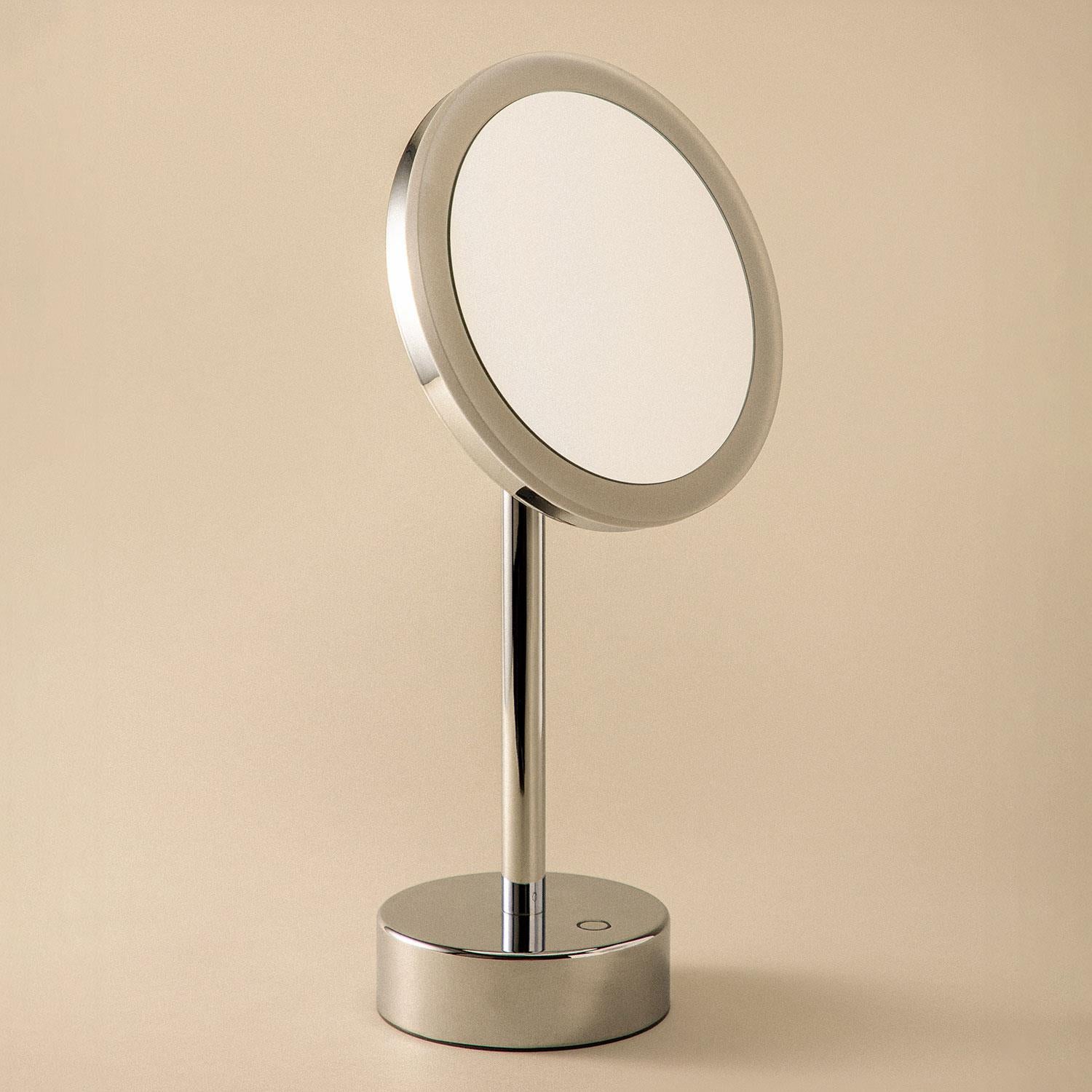 Magnifying Mirror X5 Led Light Chrome Usb Port Architect Collection