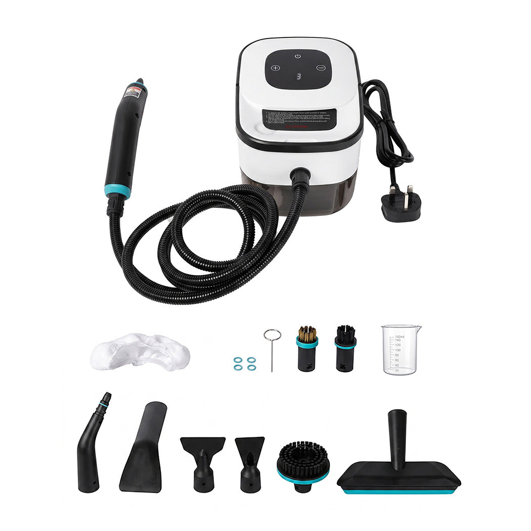 Steam Cleaner Handheld 6 Settings With Tank 105°c Heat For Kitchen White | White