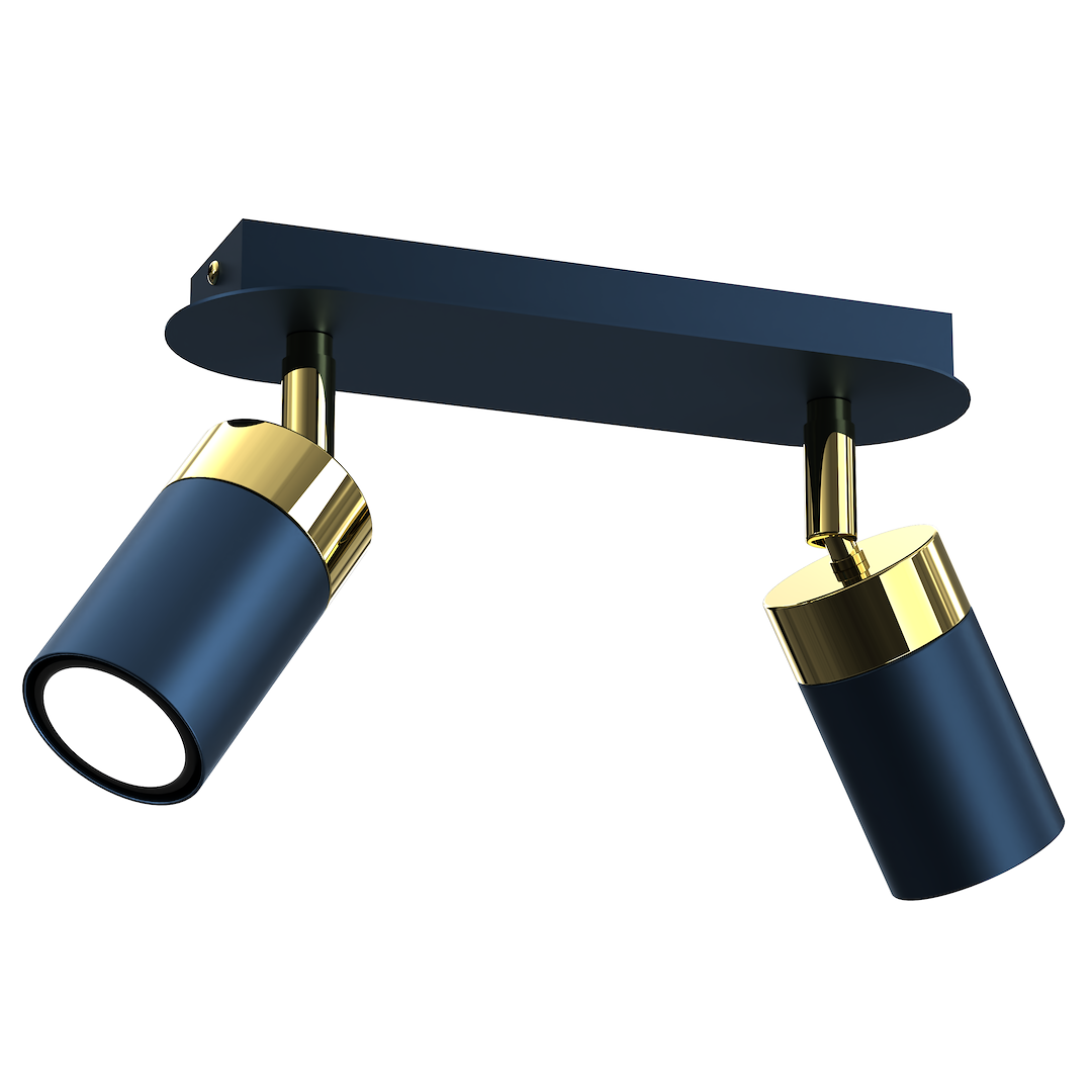 Ceiling Lamp Joker Navy Blue/gold 3xgu11