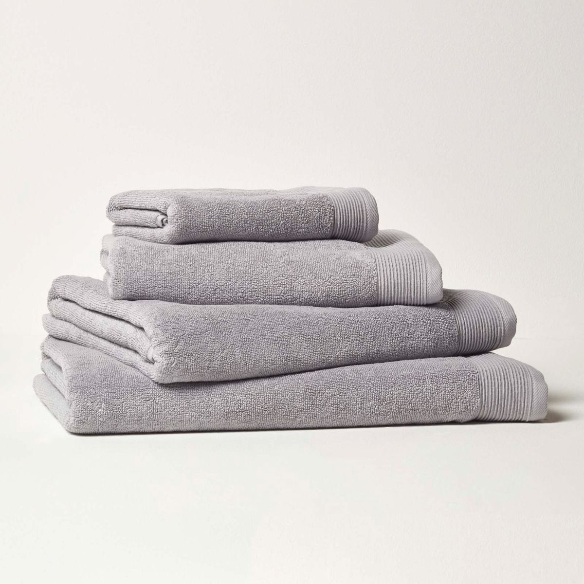 100% Combed Egyptian Cotton 700 Gsm Towels | Face Towel | Dove Grey
