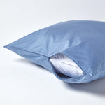 European Size Egyptian Cotton Pillowcase 1000 Tc | 80cm x 80cm | Airforce Blue
