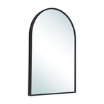 50x70cm Arched Wall Mirror In Black Aluminium Alloy Frame