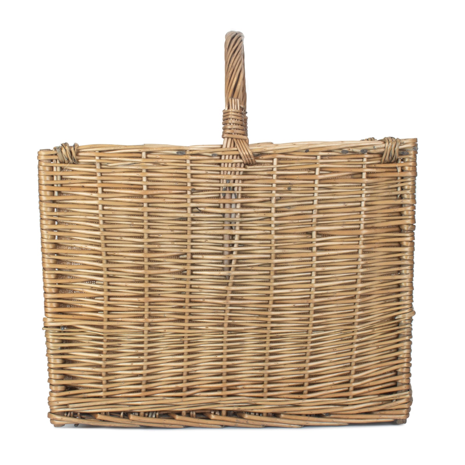 Wicker Antique Wash Open End Basket