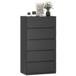 Bedroom Chest Of Drawers, 5 Drawers Dresser, Drawer Unit | Black