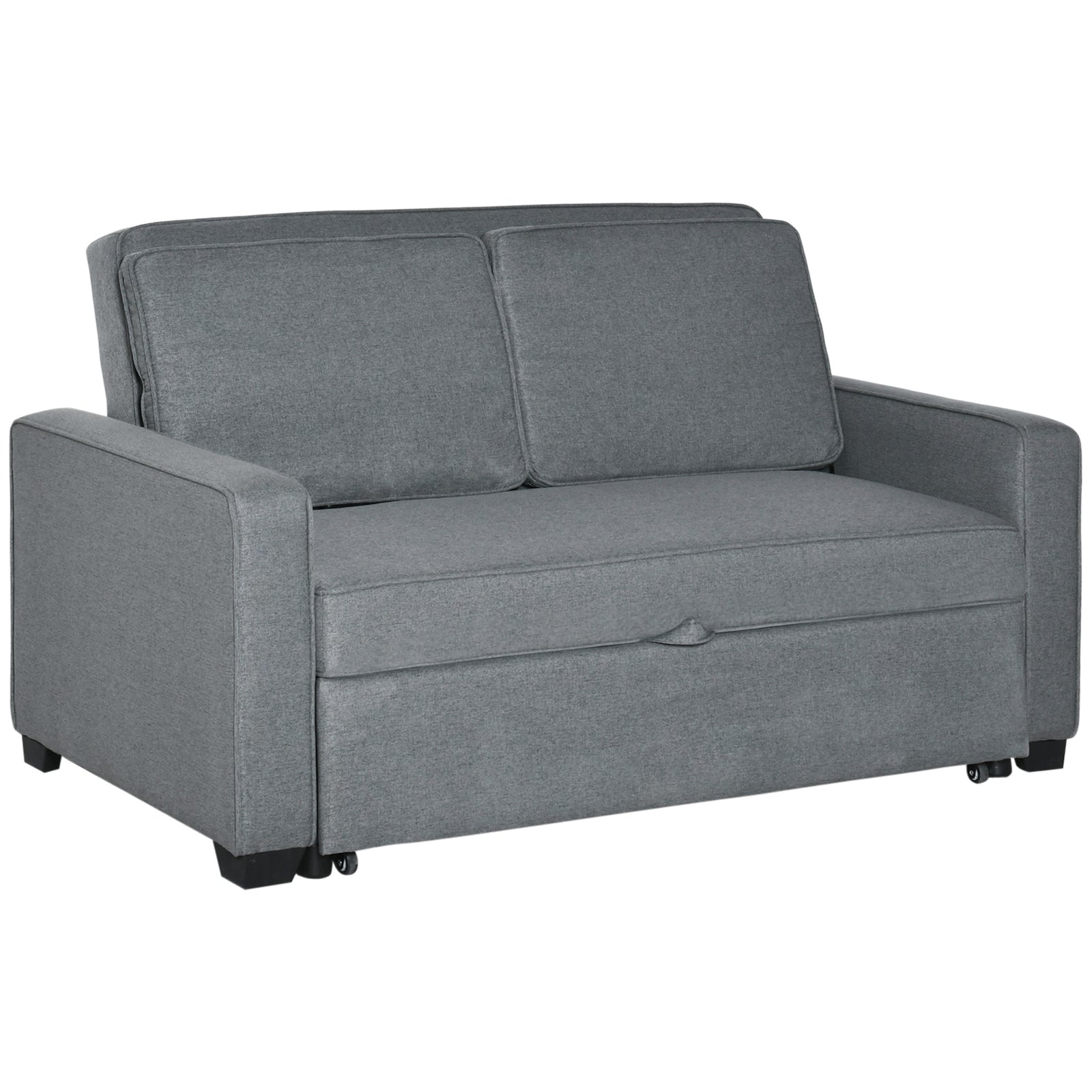 Modern 2 Seater Sofa Bed Click Clack Couch Sleeper