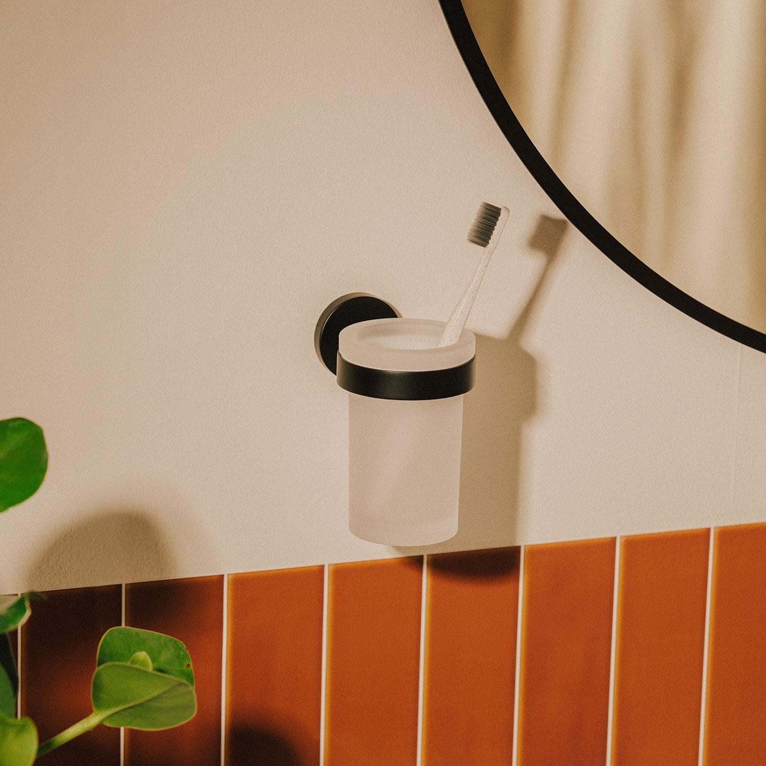 Toothbrush Holder Tumbler, Chrome, Wall-mounted, Start Collection