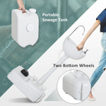 24l Portable Hand Wash Basin With Stand For Camping | Gray