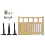 120cm W X90cm H Outdoor Wooden Garden Gate Fence Door | 120cm x 90cm | Natural