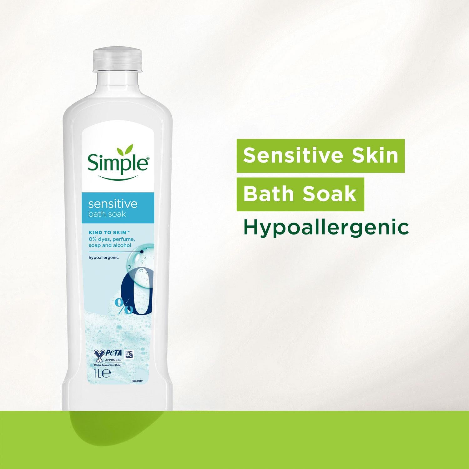 Sensitive Bath Soak Hypoallergenic 1l Multipack | Set of 12
