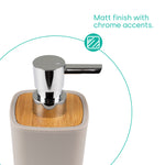 Bamboo Bathroom Set - Stone