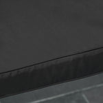 Garden Bench Cushion 2 Seater Seat Pad Indoorand Outdoor Use | Black