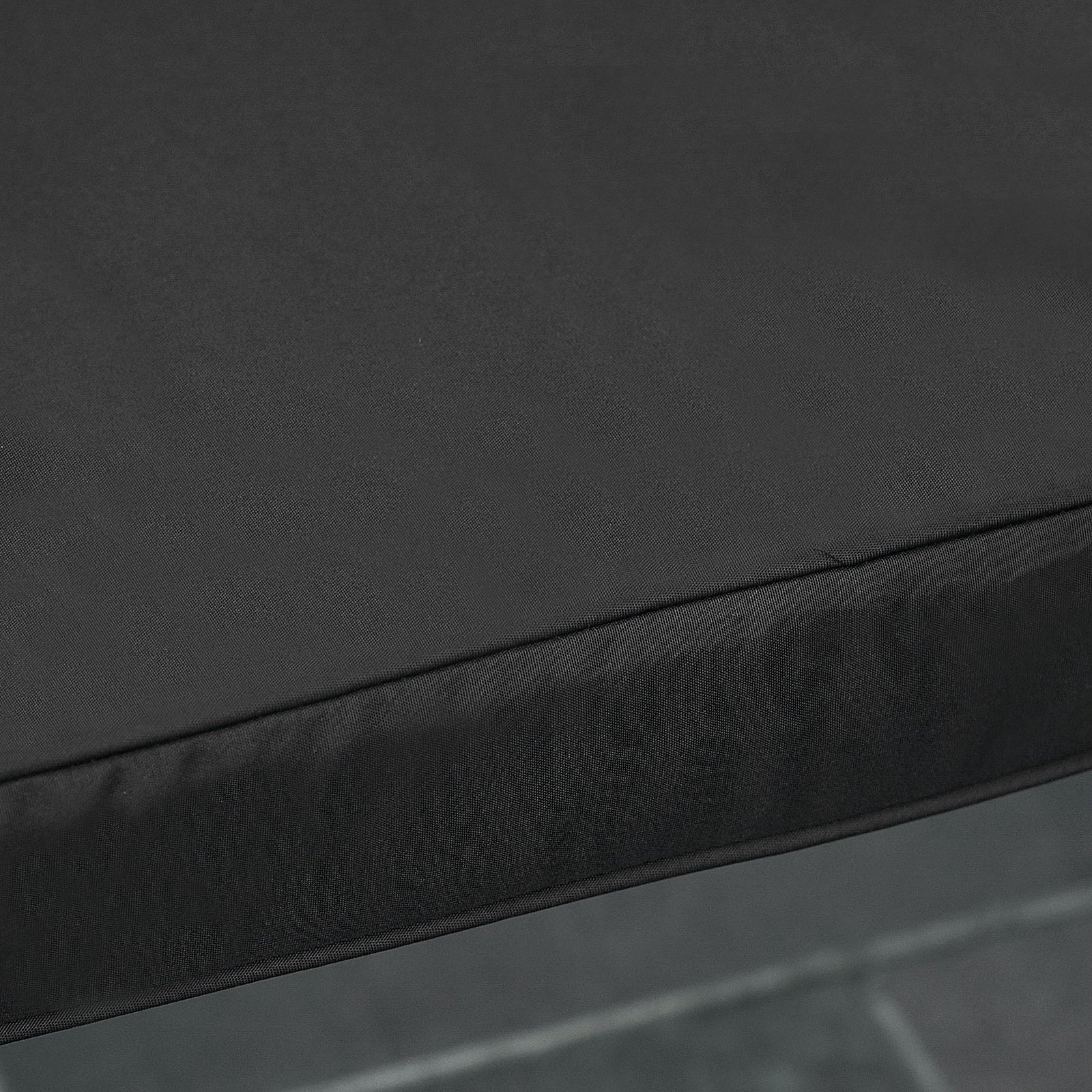 Garden Bench Cushion 2 Seater Seat Pad Indoorand Outdoor Use | Black