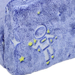 2 In 1 Kids Chair Bed With Glow In The Dark Cosmic Design | Blue