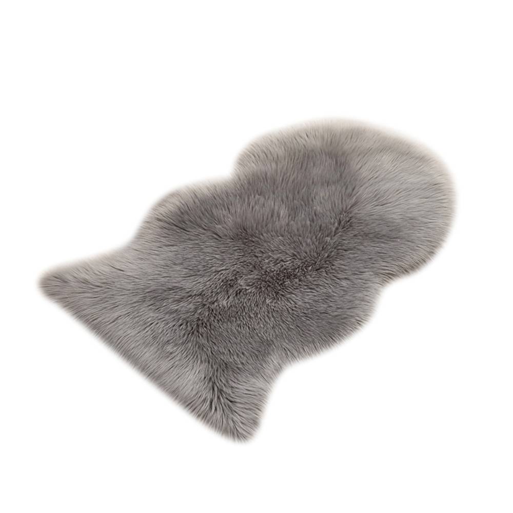 Irregular Shaped Super Soft Shaggy Area Rug | Grey