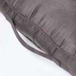 Faux Suede Coccyx Armchair Cushion | 50cm x 50cm | Grey