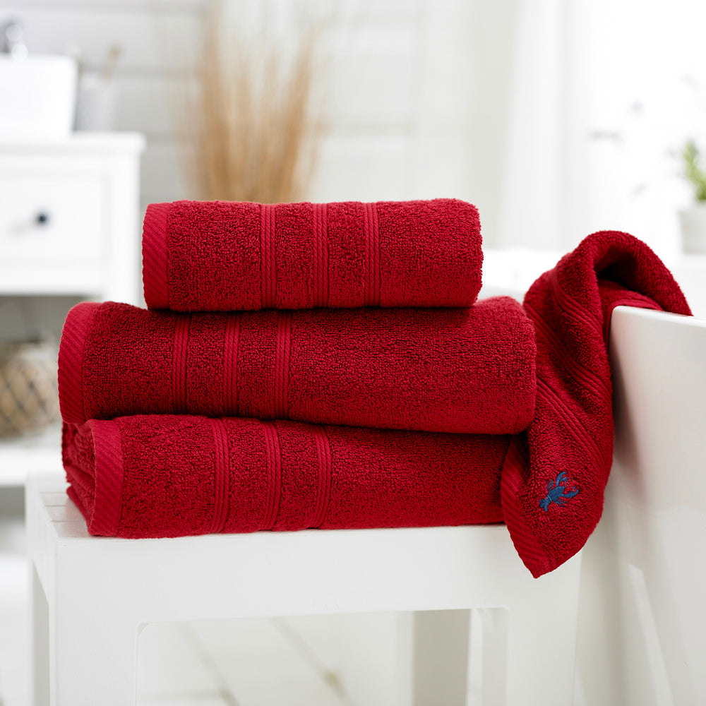 Kaleidoscope 550gm Combed 100% Cotton Towels | Bath Towel | Berry