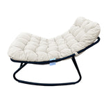 Solace Outdoor Rocking Chair And Stool | One Size | Beige