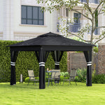 3x3(m) Pop Up Gazebo W/ Solar-powered Led Lights Netting