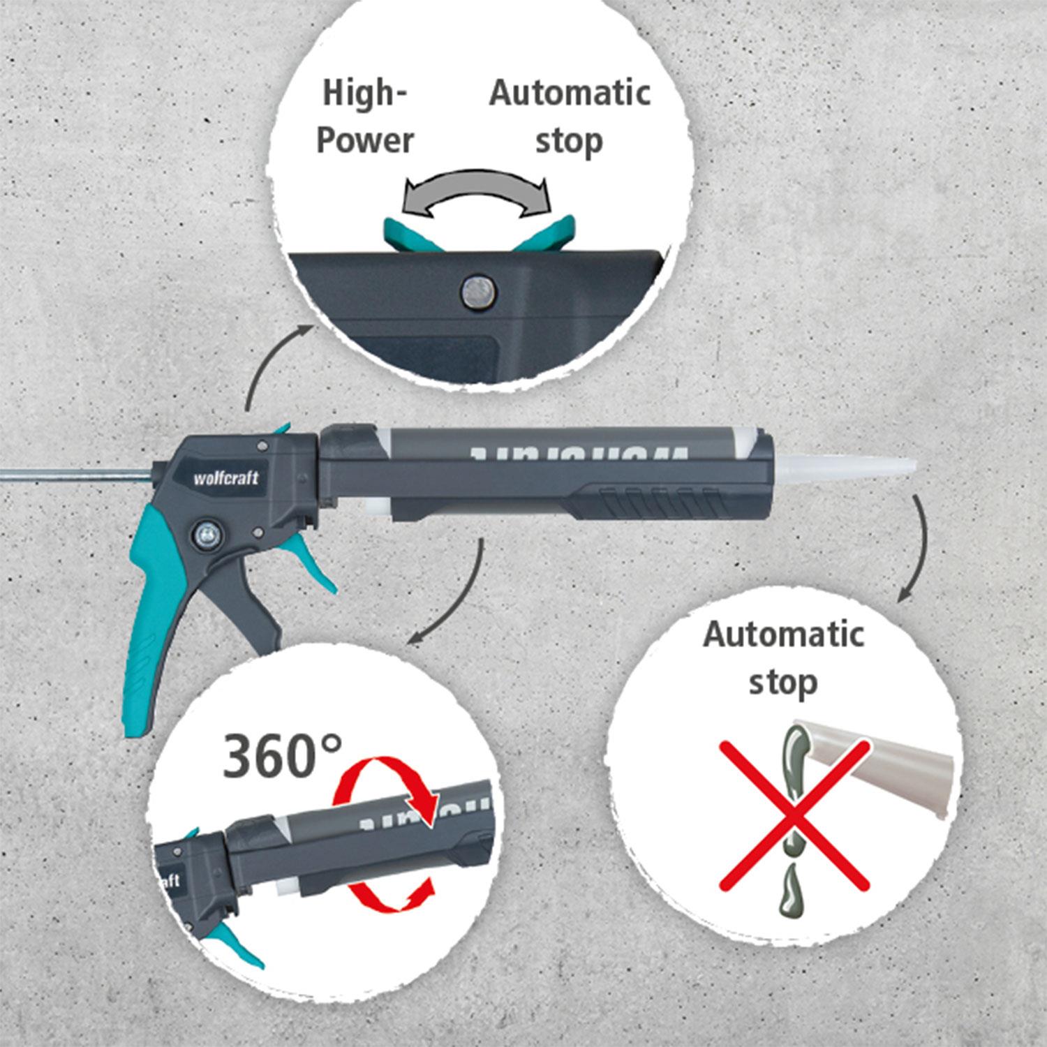 Mg 550 Heavy Duty Caulking Gun For Silicone And Sealant Applications
