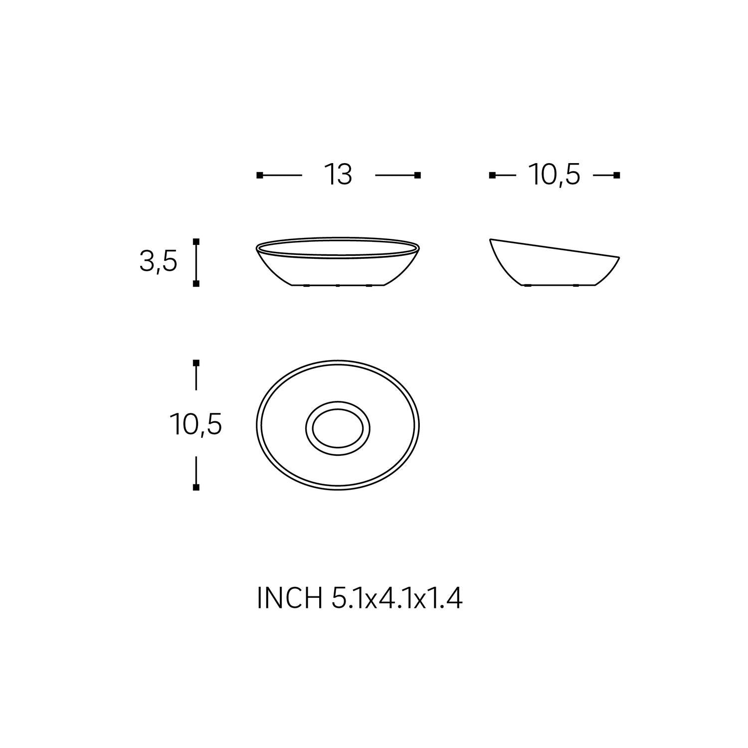 Soap Dish, Matt White, Unique Design Soft-finish Coating, Saku Collection
