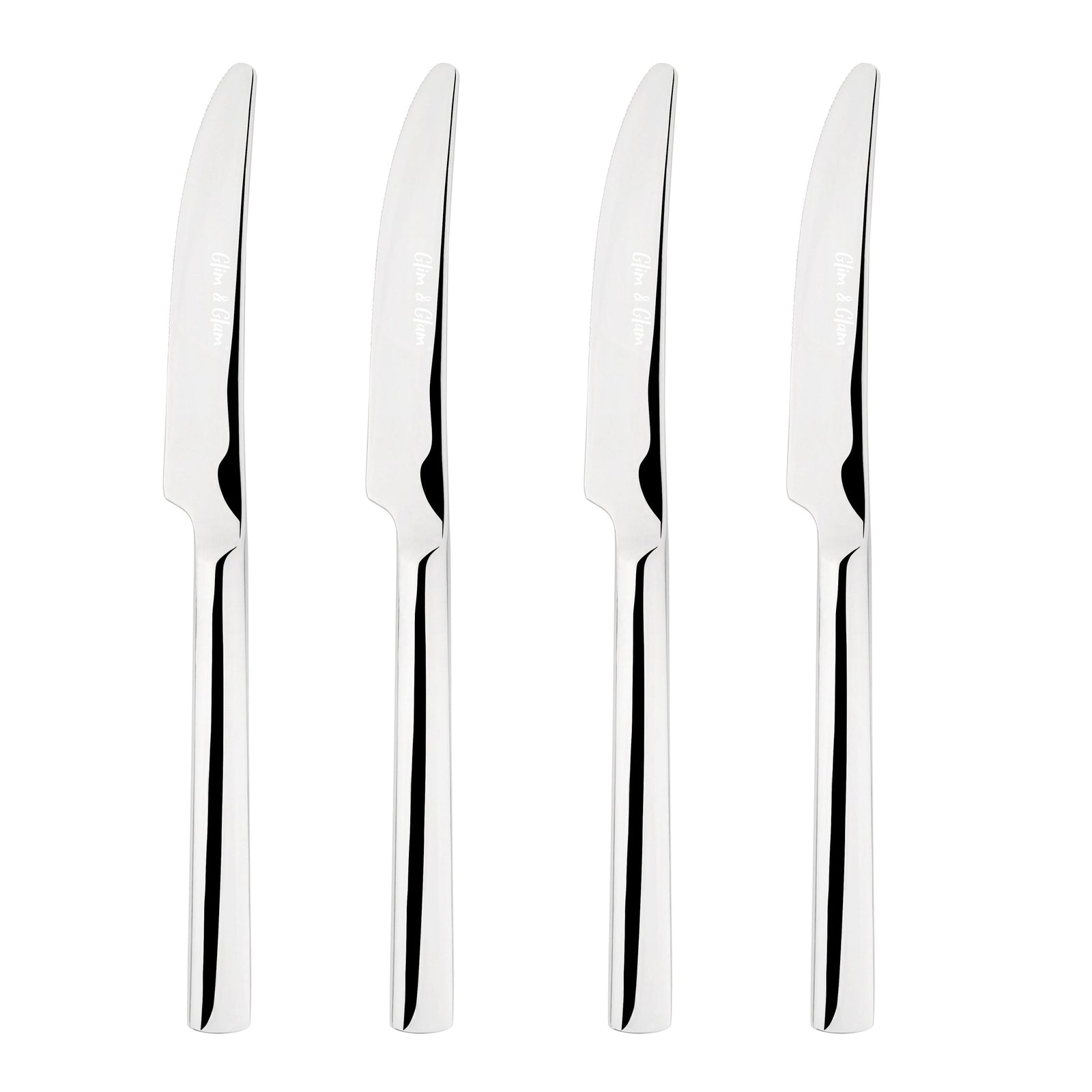 Cutlery 18/8 Stainless Steel Dinner Knife 4pc Set Simplicity | Set-of-4 | Silver