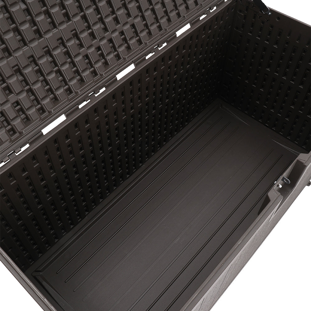 Large 105-gallon Outdoor Storage Box For Deck Or Patio | Brown