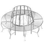 160cm Garden Round Tree Bench Metal