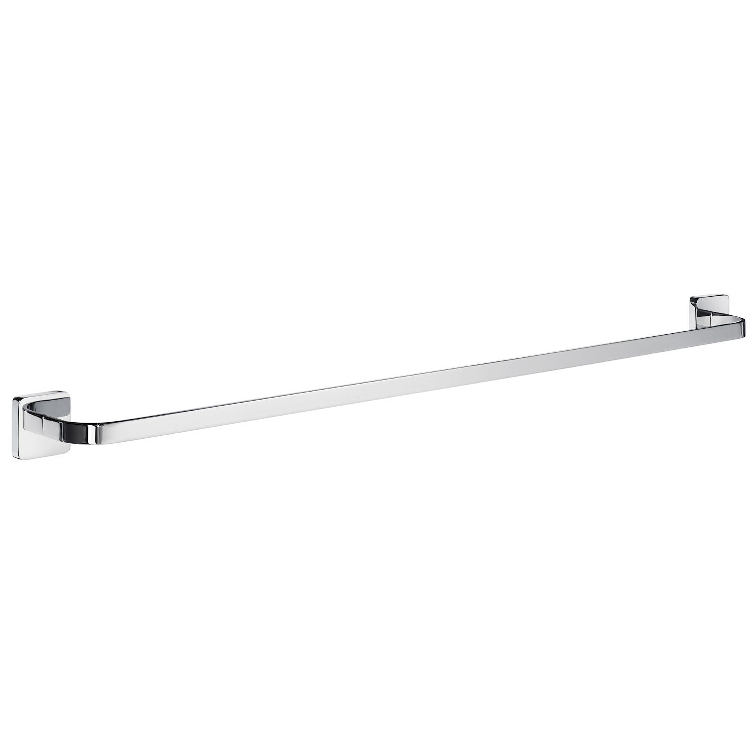 Polished Chrome Towel Rail Wall Mounted Bathroom Storage | 800mm Length | Polished Chrome