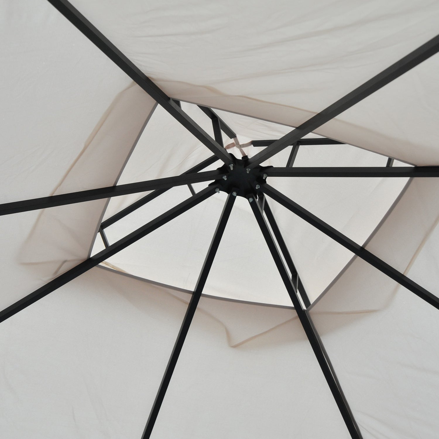 Gazebo Party Tent Canopy Sun Shade For Patio Garden 3x3metre | Beige