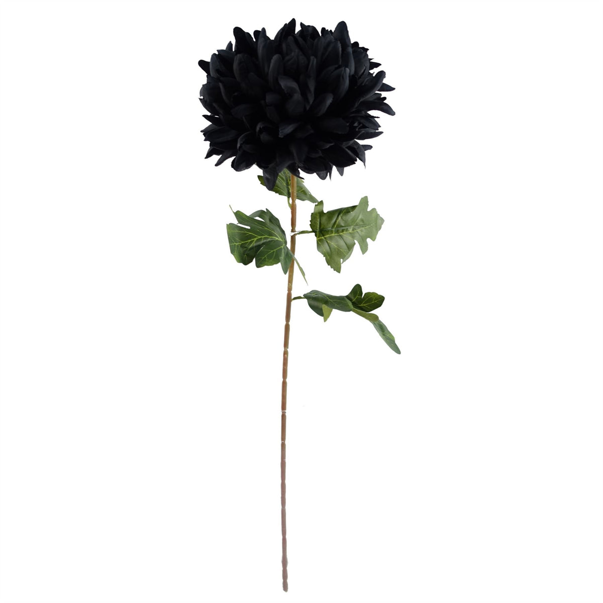 Pack Of 6 X 75cm Artificial Extra Large Reflex Chrysanthemum Black