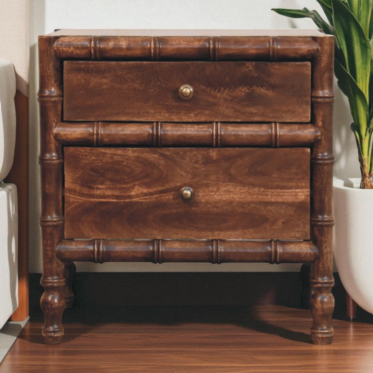 Artisan Furniture Nightstand In Roasted Almond