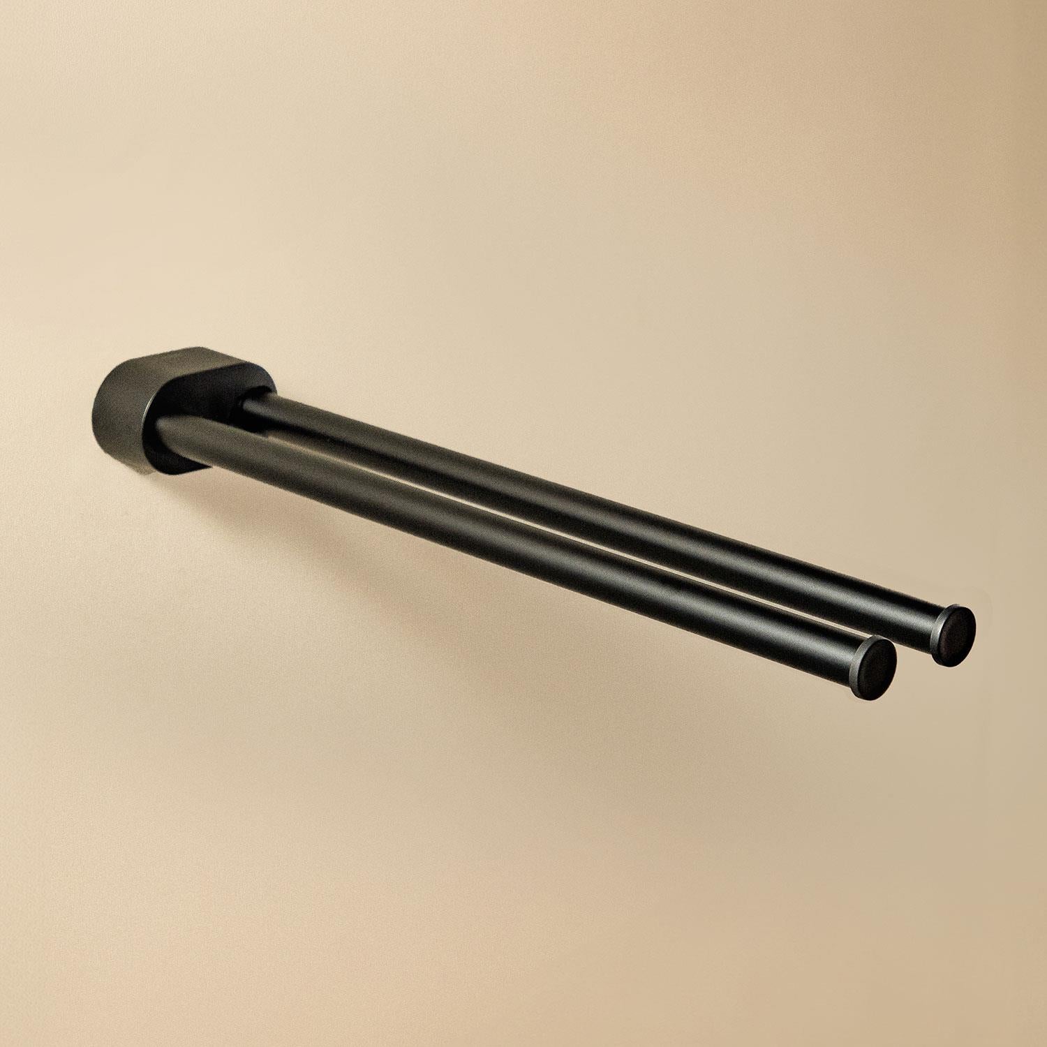 Swivel Towel Rack Matt Black Architect Sp (40cm)