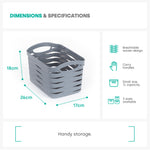 Kaari Grey Woven Basket - 7l