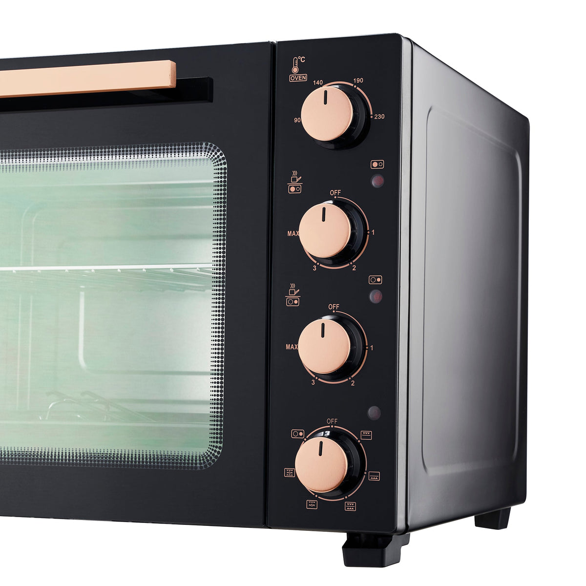 Cooks Professional 48l Mini Oven With 2 Ceramic Hobs - Countertop Cooker
