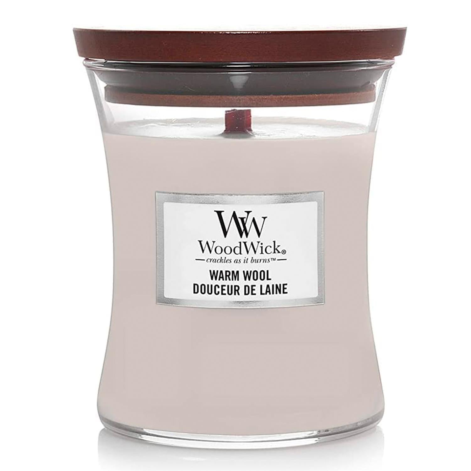 Medium Hourglass Jar Scented Candle - Warm Wool, 275g