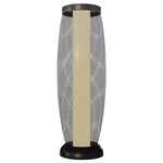Black Solar Floor Lamp, Metal Shade