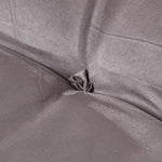 Faux Suede Back Support Thick Lumbar Cushion | Grey