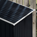 Garden Shed Storage Unit W/locking Door Floor Foundation | Dark Gray