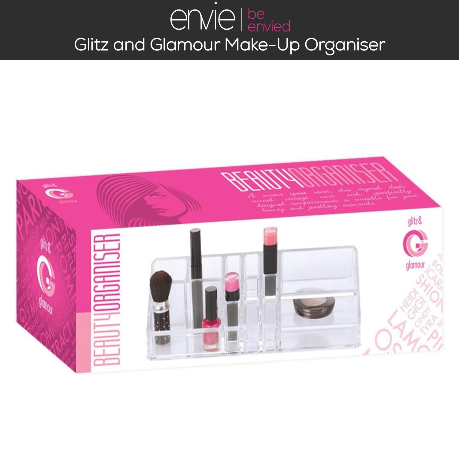 Glitz And Glamour Beauty Acrylic Cosmetic Make-up Organiser