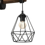 Acero Wall Lamp 1xe27 This Hand Made Industrial Style Lamp Is Hand Made From Sleek Black Steel And Natural Dark Wood