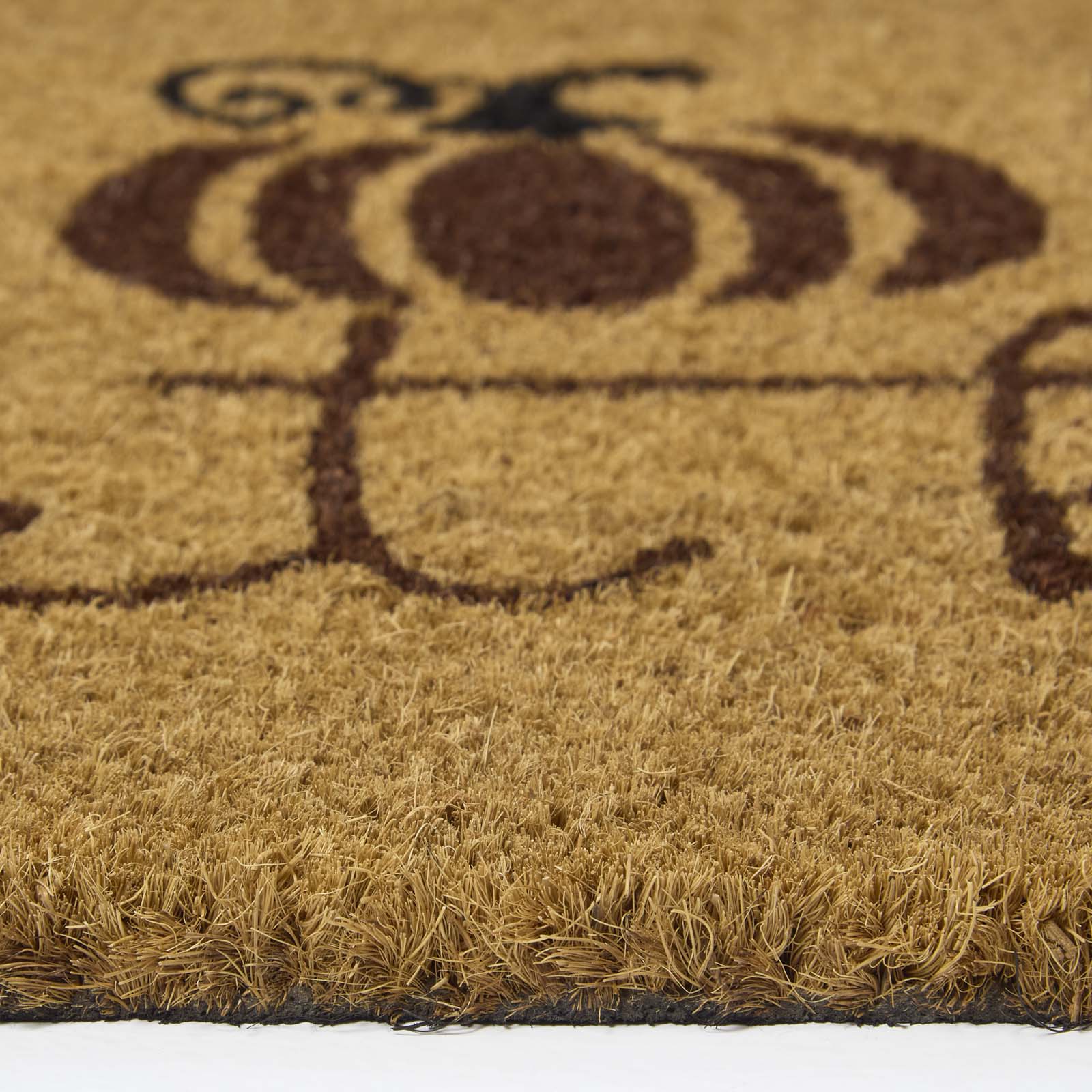 Set Of 2 Autumn Pumpkin Coir Doormats, 60 X 40 Cm