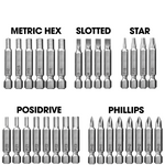 Drill Bit Multi Tool Set 246pc Multi-purpose Screwdriver Bits & Carry Case