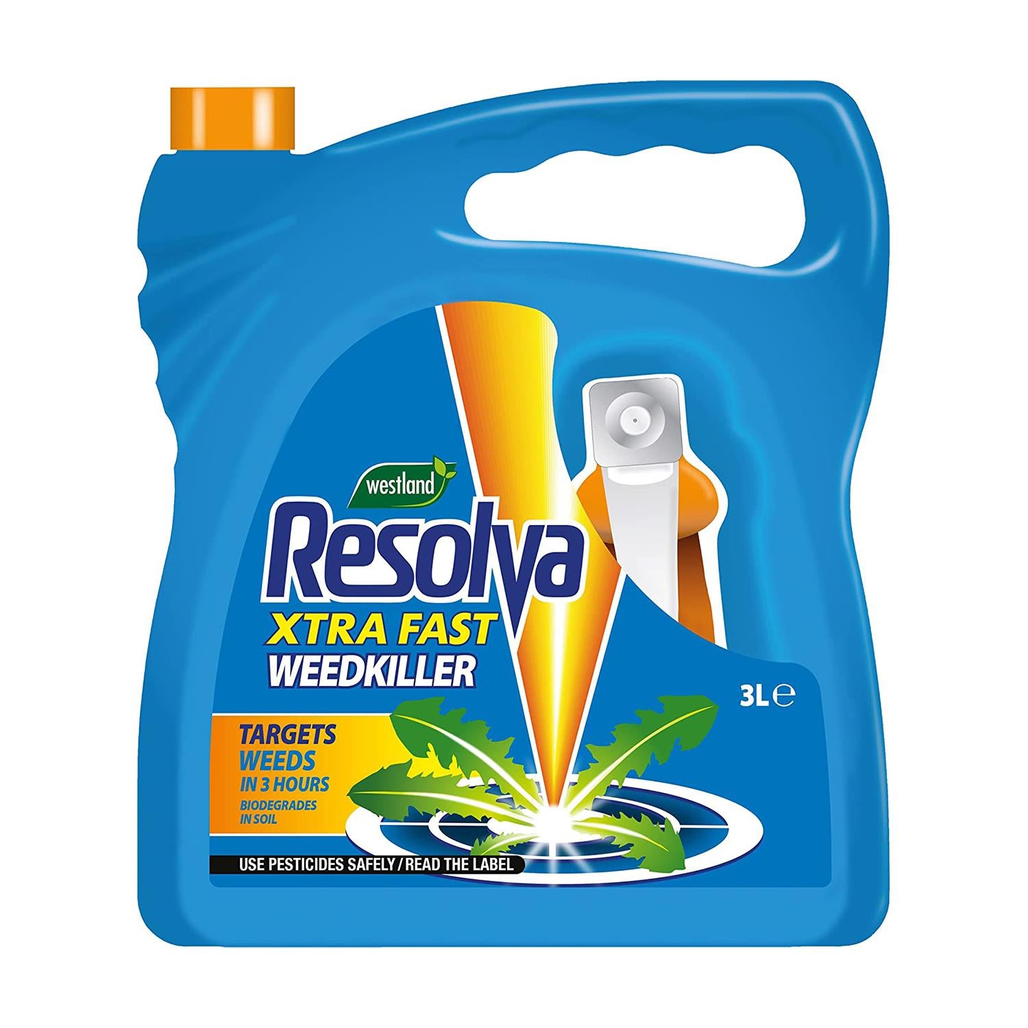 Xtra Fast Ready To Use Weedkiller For Home & Garden Use, 3 Litres | Blue