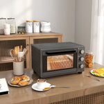 Mini Oven 21l Electric Grill With Adjustable Temp Timer | One Size