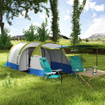 2-3 Man Camping Tunnel Tent With Bedroom And Living Room | Green