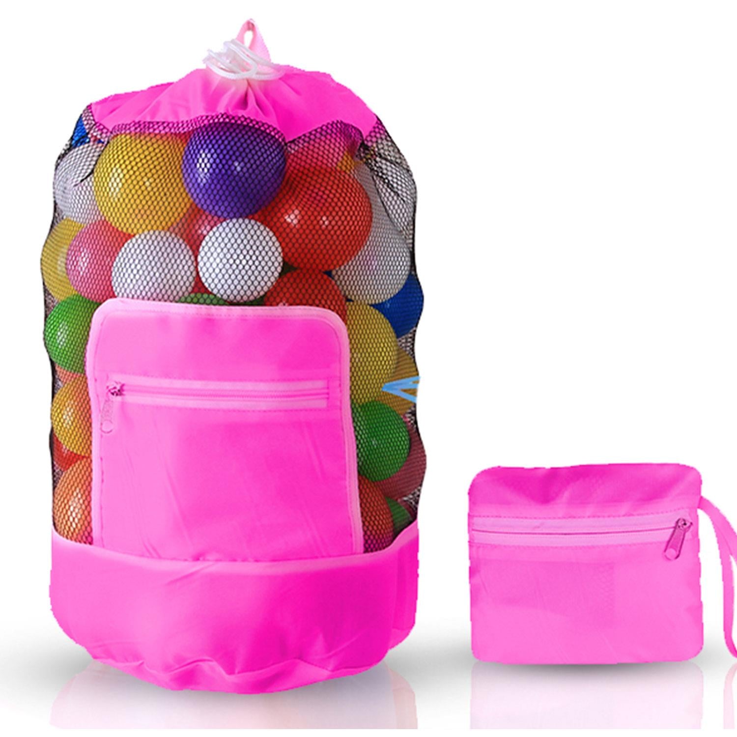 Nylon Toy Storage Bag And Play Mat Pink