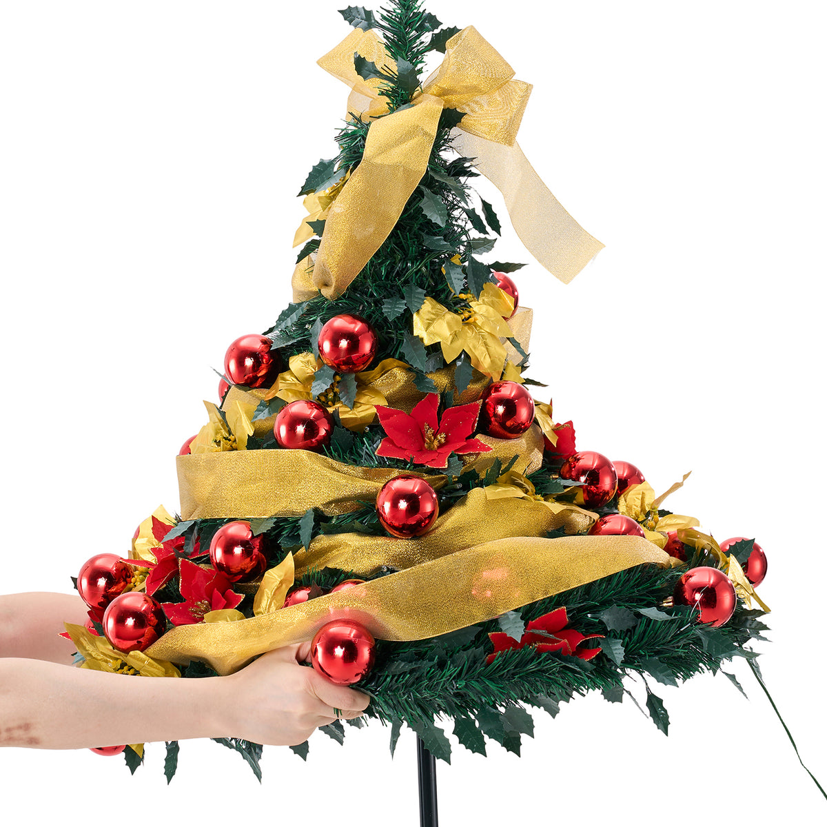 Breeins Pre-lit Pop-up Artificial Christmas Tree